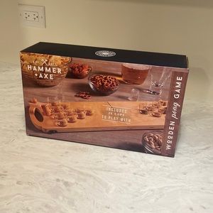 Hammer and Axe wooden Beer pong Mini Game